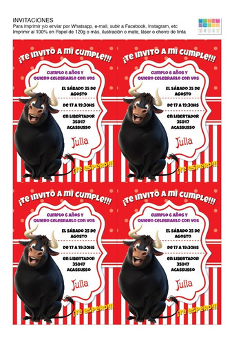 Invitaciones Digitales Whatsapp E Imprimibles Ole Ferdinand