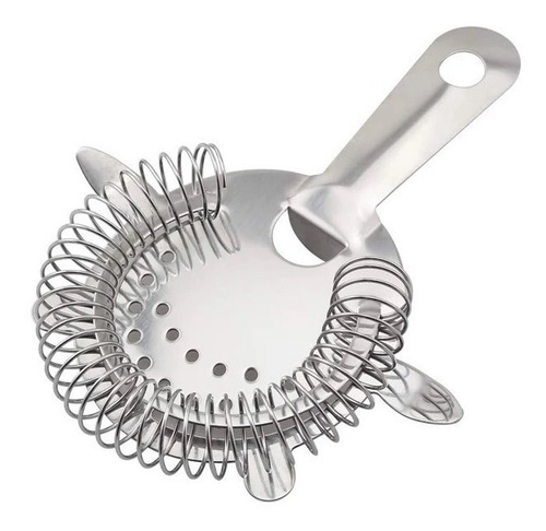 Imagem 3 de 7 de Coador Strainer De Gelo Profissional Aço Inox Barman Bebidas
