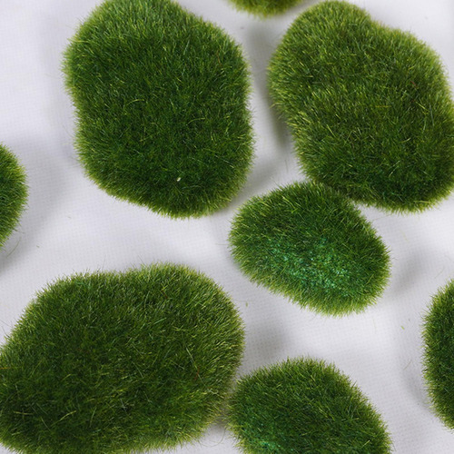 10 Piezas De Rocas De Artificiales, Bolas De Verde De