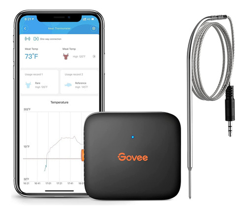 Govee Smart Meat Termómetro Inteligente Bluetooth 70 Metros