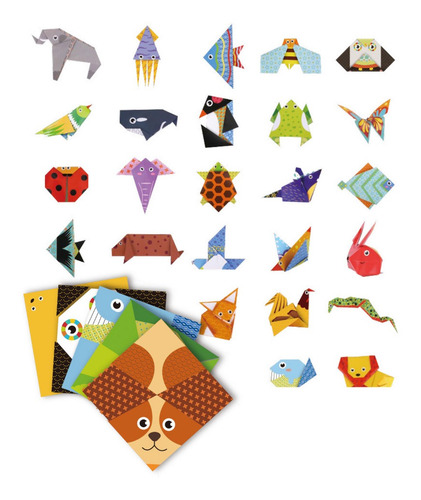Imagen 2 de 4 de Kit Origami Del Mundo Animal