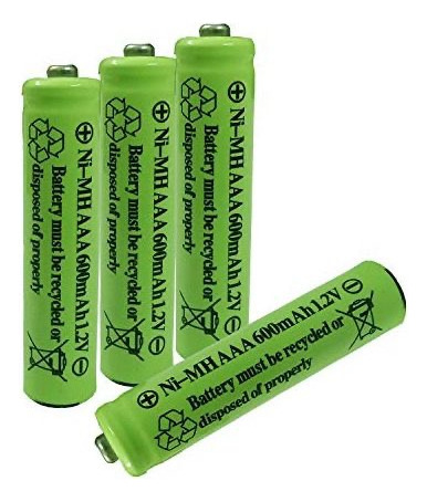 Pack 3 Batería Recargable Aaa Ni- Mh 1200mah 1.2v Solares