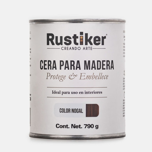 Rustiker Cera De (1 Lt) Color Nogal Perfecta Para Maderas