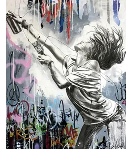 Banksy Street Art Paint Por Números Para Adultos Diy Fácil P