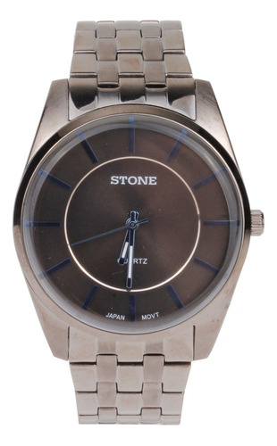 Reloj Hombre Stone Malla Acero Clásico Garantia. Megatime 