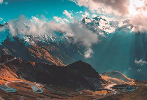 Papel Parede Vinílico Lavável Paisagem Vista Da Montanha M²