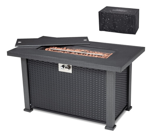 Mesa Rectangular Para Fogata De Propano De 44 Pulgadas, 5000
