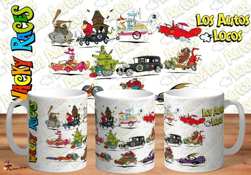 Taza Los Autos Locos Wacky Races Hanna Barbera Hd Art