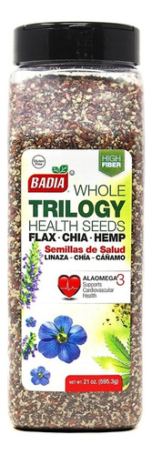 Badia Trilogía De Semillas Enteras Chía, Linaza-hemp 595.3 G