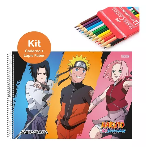 SPEED DRAWING Naruto - Lápis de cor sobre papel A4 90g - veja o