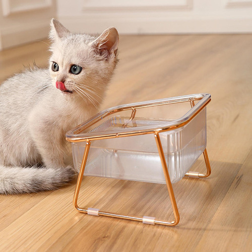 Cuencos Elevados Para Gatos Con Soporte De Hierro Platos Par