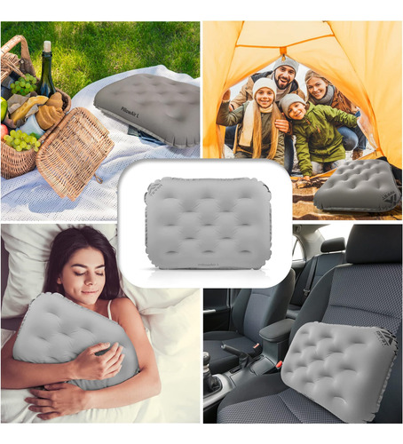 Almohada Inflable Compacta De Terra Incognita En Una Caja -