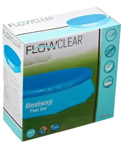 Cubre Pileta 3.05 M Bestway Flowclear Cobertor 3.35 Diametro