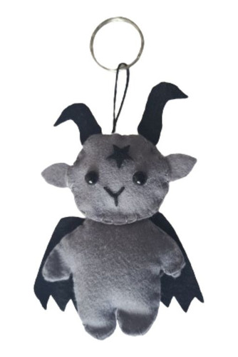 Chaveiro Bafominho Baphomet Boneco Bafomé De Feltro