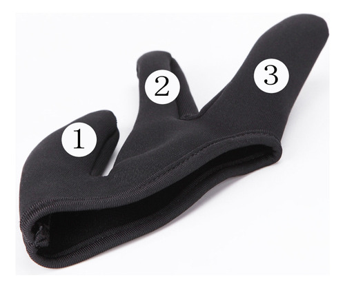 2 Guantes De Tres Dedos Resistentes Al Calor Para Peinar