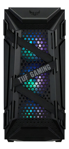 Gabinete Asus Tuf Gaming Gt301 Rgb Cristal Templado Atx Color Negro