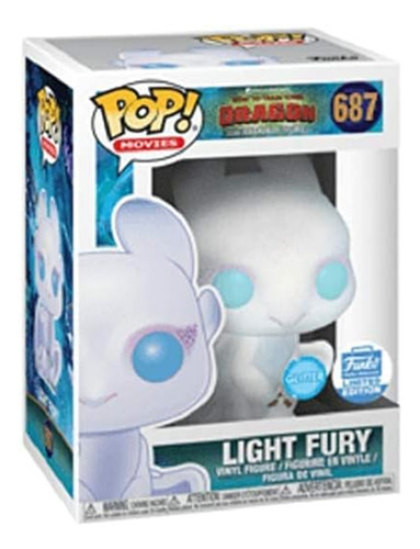 ¡funko Pop! Light Fury 687 Glitter Limited Edition