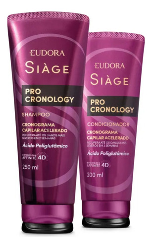  Eudora Kit Siàge Pro Cronology: Shampoo + Condicionador