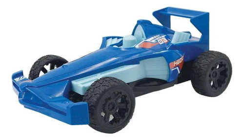 Hot Wheels Formula Racer Luz E Som 22cm Azul - Candide