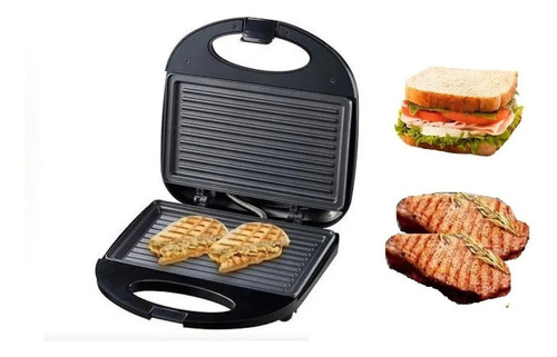 Mini Plancha Eléctrica Parrilla Sandwichera Tostador 750w