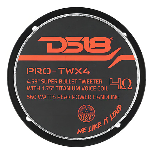Tweeter Ds18 Pro-twx4 4.5 PuLG 560w Máx 4 Ohms 1 Pieza