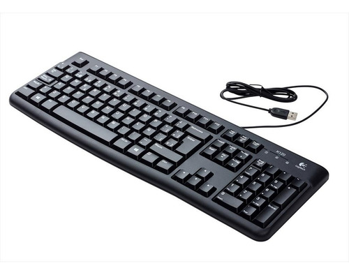 Imagen 2 de 3 de Teclado Español De Cable Usb K120 Resistente A Salpicadura