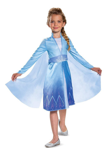 Disfraz De Disney Elsa Frozen  Classic Para Niñas De H...