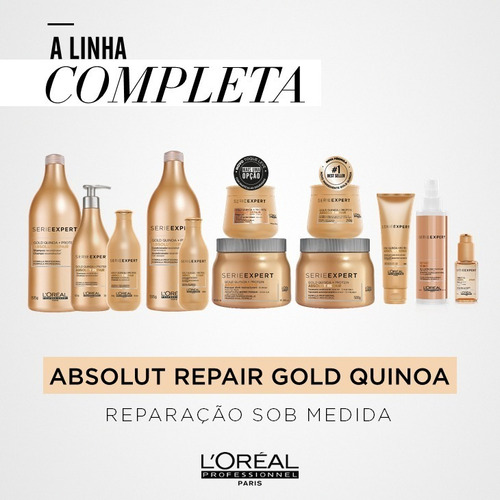 Imagem 4 de 10 de Shampoo Absolut Repair Gold Quinoa+protein-1,5l