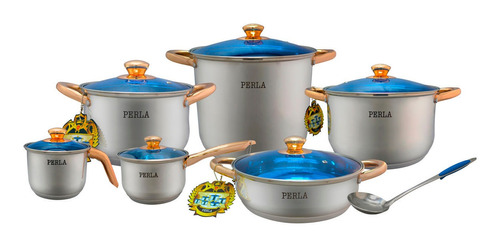 Bateria De Cocina  13 Piezas Perla Premier Plus Co-ppp13