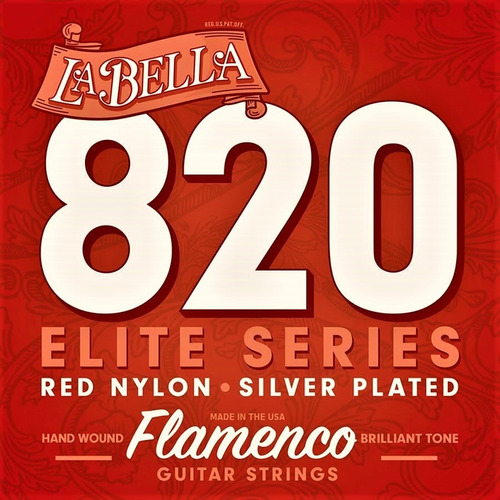 Cuerdas Guitarra La Bella 820 Elite Flamenco Rojas Encordado
