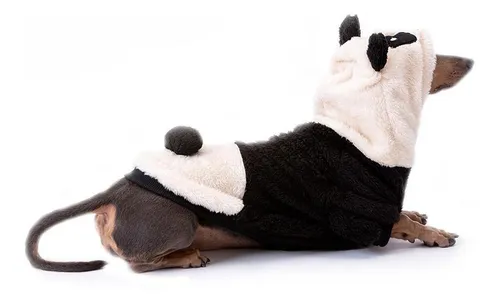 Buzo De Piel Para Perros Manga Corta Panda A Pata Suelta Xl