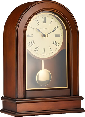 Reloj Bulova Clocks De Mesa B7467 Hardwick De Madera Nuevo