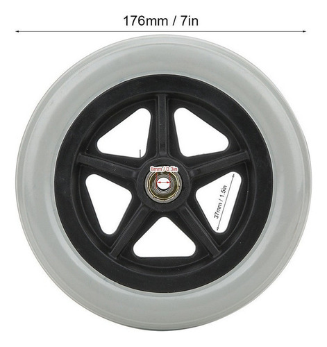 Ruedas Delanteras Para Silla De Ruedas De 8 Pulgadas, 2 Piez