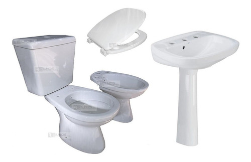 Baño Inodoro Tapa Deposito Bidet Lavatorio Italiana Roca