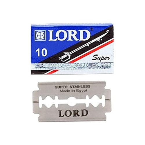 Cuchillas De Afeitar Lord Super Inoxidables De Doble Filo, 3