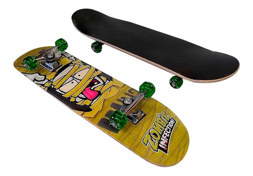 Skate Profesional Patineta Zombie Infection Doble Cola Full