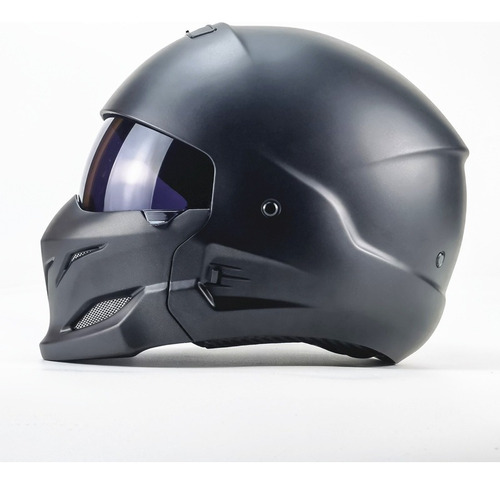 Casco De Moto ,black Scorpion Warriorretro, Desmontabledot