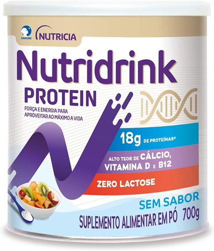 Suplemento Alimentar Em Pó Protein Sem Sabor 700g Nutridrink