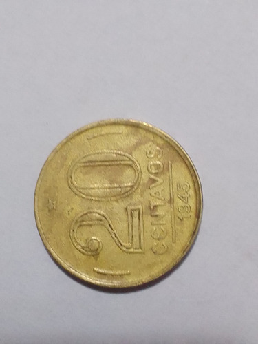 Raridade Moeda Anomala 20 Centavos Getúlio Vargas 1945 (Usado)