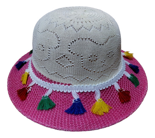 Sombrero Elegante Para Niñas Colores Con Lazo De Cinta