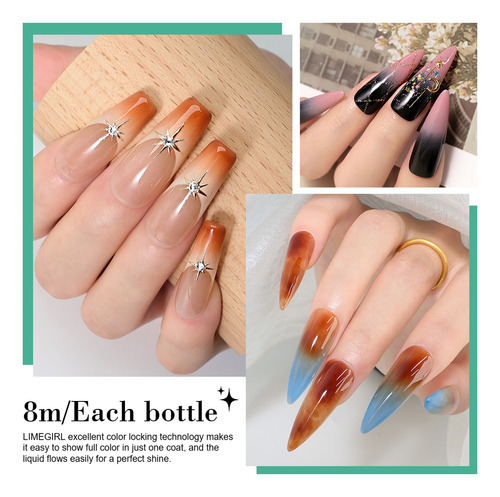 Set De Esmalte De Uñas En Gel Semipermanente, Kit De Manicur
