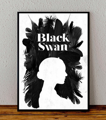 Cuadro 33x48 Poster Enmarcado El Cisne Negro Peli Portman