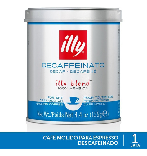 Illy Cafe Molido Descafeinado Tueste Clasico 125g