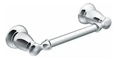 Moen CSI Donner Y2608CH Banbury Toilettenpapierhalter – Chrom-Finish, Federfreies Design, Aus Zink, Inkl. Montageschablone