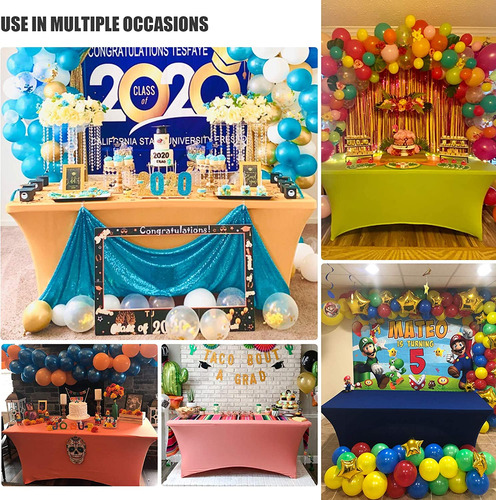 Mantel Para Fiestas De Mesa Rectangular Purpura