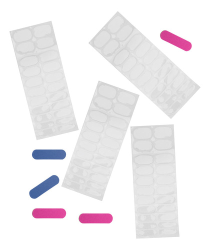 Pegatinas Para Uñas, Tiras Adhesivas Para Uñas, 5 Hojas