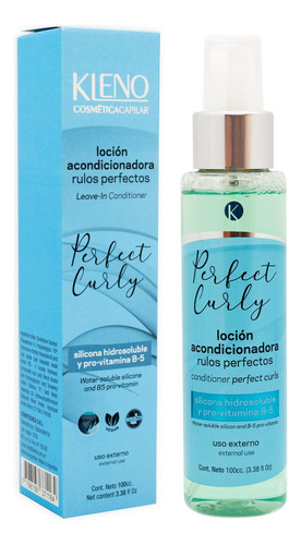 Kleno Perfect Curly Loción Acondicionadora Rulos Pelo 6c