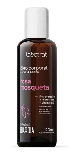 Óleo Corporal Rosa Mosqueta 120ml - Hidratação E Elastic.