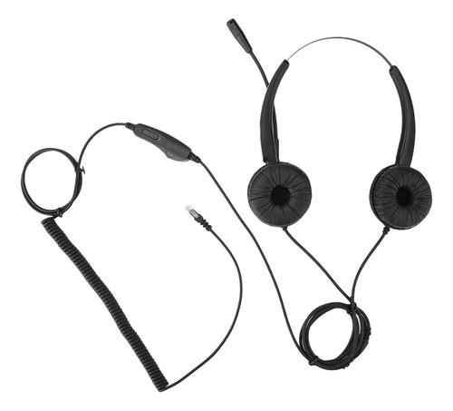 Auriculares Para Call Center, Teléfono Rj9, Micrófono Con Ca