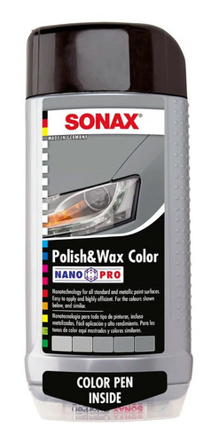 Sonax Cera Pulidora Con Corrector Polish & Wax Color Gris